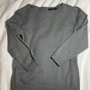 Grey super soft silk+cotton XXSP sweater from Ann Taylor.